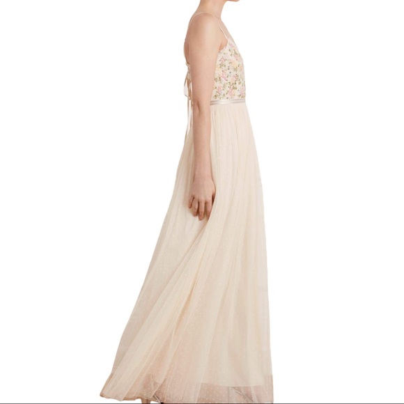 Needle & Thread x BHLDN Emma Ditsy Bodice Cami 8/M Embroidered Tulle Prom Formal - Picture 11 of 15